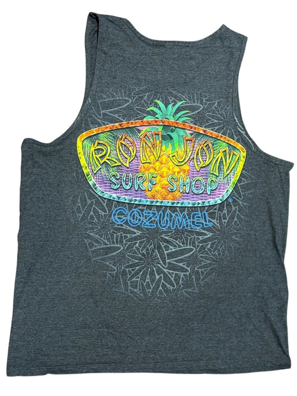 Ron Jon Surf Shop Black Tee with Cozumel Logo Adult Large